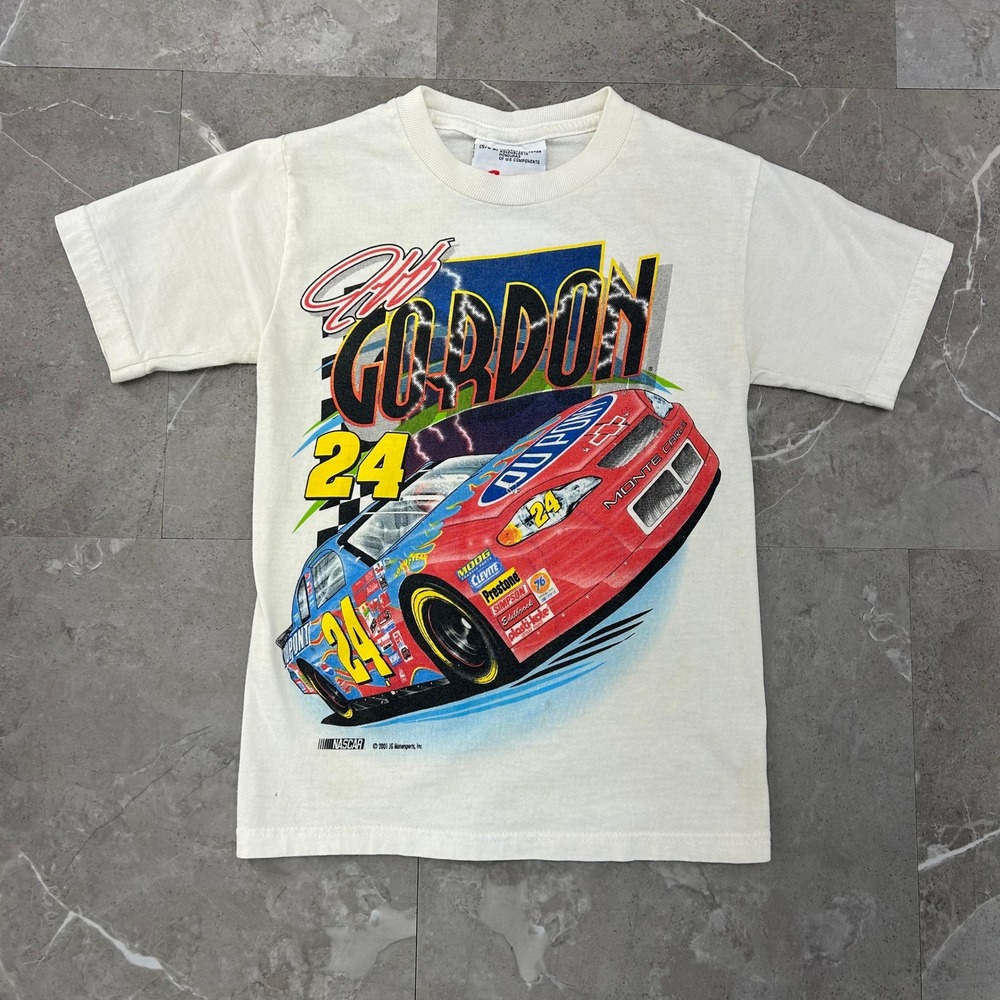 Vintage Nascar Jeff Gordon Graphic Tee Youth Small Short Sleeve Kids Boys Shirt